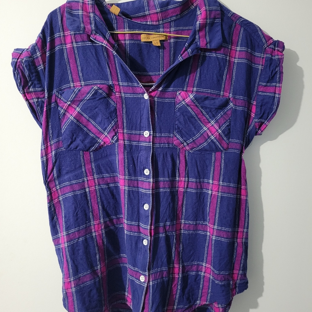 💜Jack's Girlfriend Button up Size L